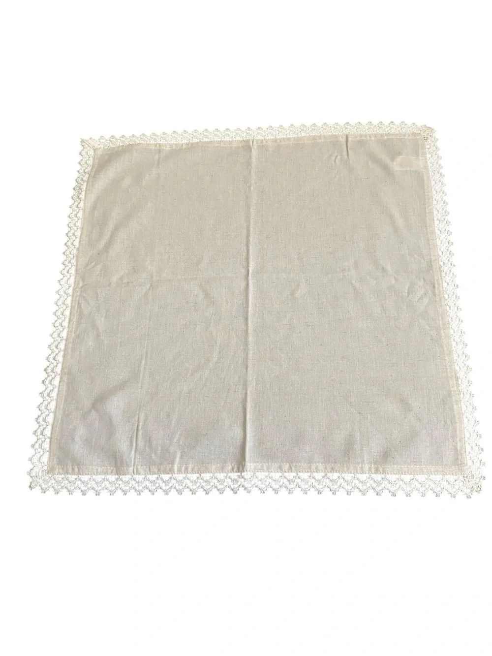 Pier 1 imports Elegant Lace-Trim Napkins - Cream (Set of 9)
